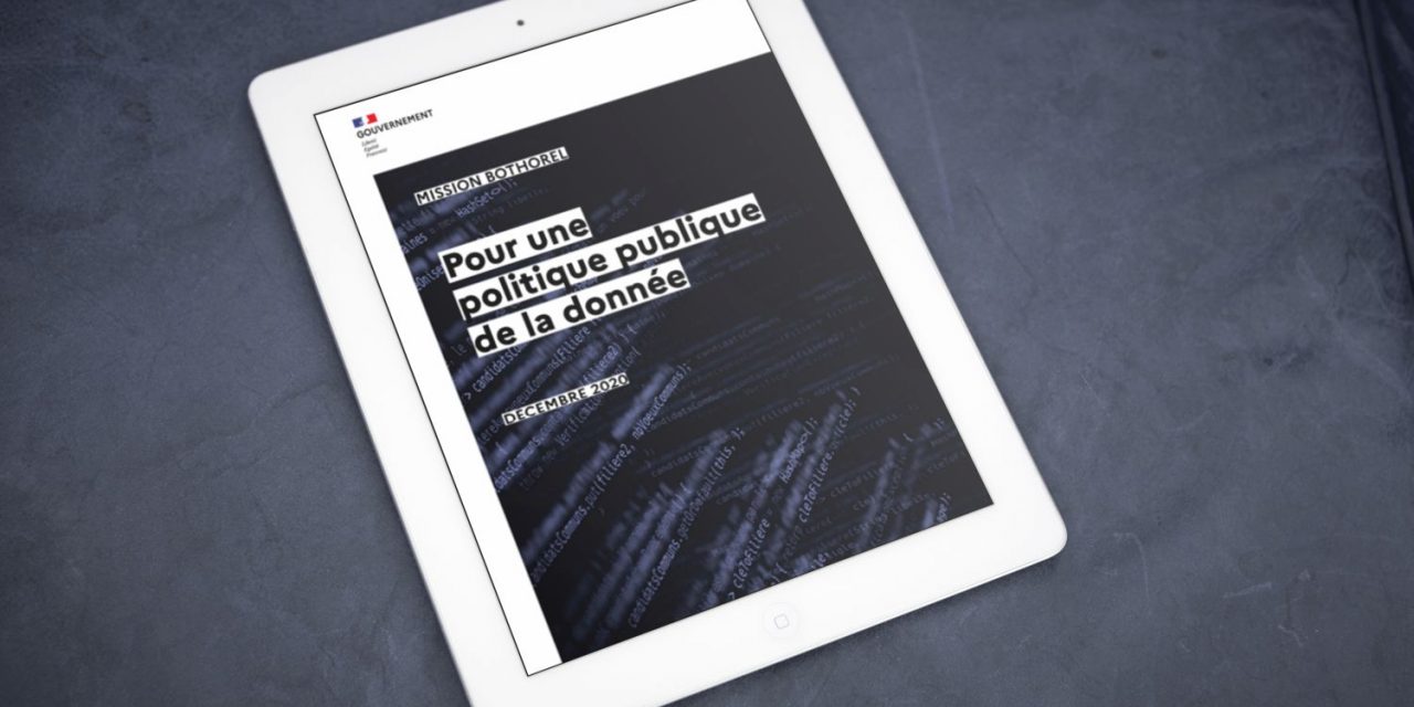 Rapport « Pour une politique publique de la donnée » de la mission Bothorel